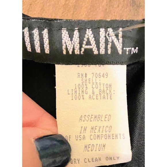 111 Main Vintage christmas holiday vest - Picture 3 of 4